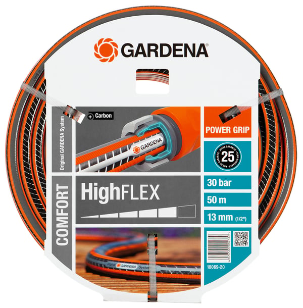 Miniatyrbild 1 av 3: Gardena 18069-20 trädgårdsslangar 50 m Svart, Grå, Orange