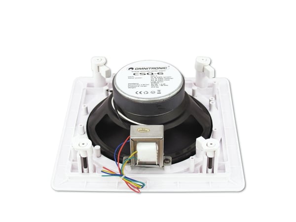 Miniatyrbild 2 av 4: Omnitronic 80710355 högtalare 2-vägs Vit Kabel 40 W