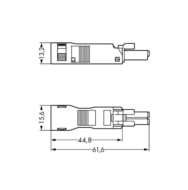 Miniatyrbild 2 av 2: Wago 890-102 kabelkontakter Svart