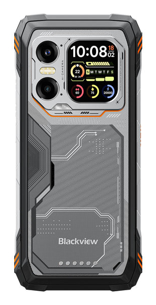 Miniatyrbild 5 av 7: Blackview XPLORE 1 17,2 cm (6.78") Dubbla SIM-kort Android 15 5G 12 GB 256 GB 20000 mAh Orange, Svart