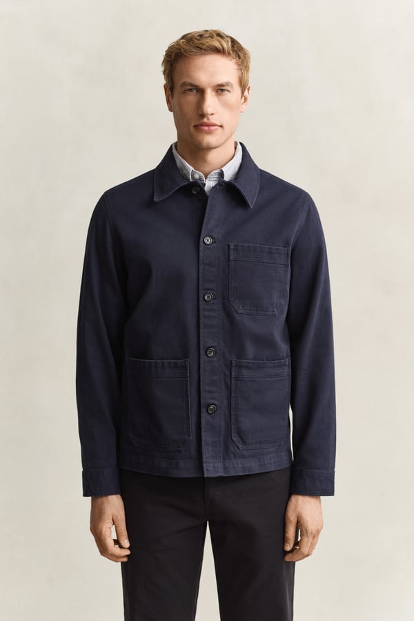 Gant 3250308-433 Överskjorta Cut Away-krage Långärmad Bomull