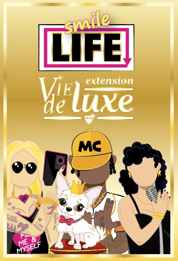 Miniatyrbild 1 av 14: Blackrock Games SMILE LIFE extension VIE DE LUXE 60 min Kortspel