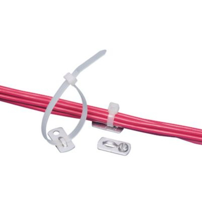 Panduit MBMS-S10-CY kabelsamler Gevindmonteret kabelbinder Aluminium, Plast Hvid 100 stk