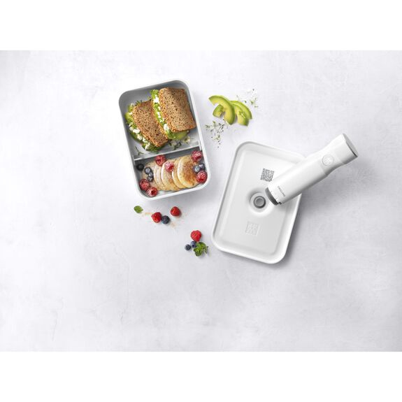 Miniatyrbillede 5 af 10: ZWILLING FRESH & SAVE Frokostbeholder 1 L Plast, Silikone Grå, Hvid 1 stk