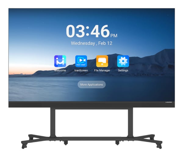Leyard M135 skyltställ Interaktiv plattskärm 3,43 m (135") LED Wi-Fi 450 cd/m² Full HD Svart Inbyggd processor Android 16/7