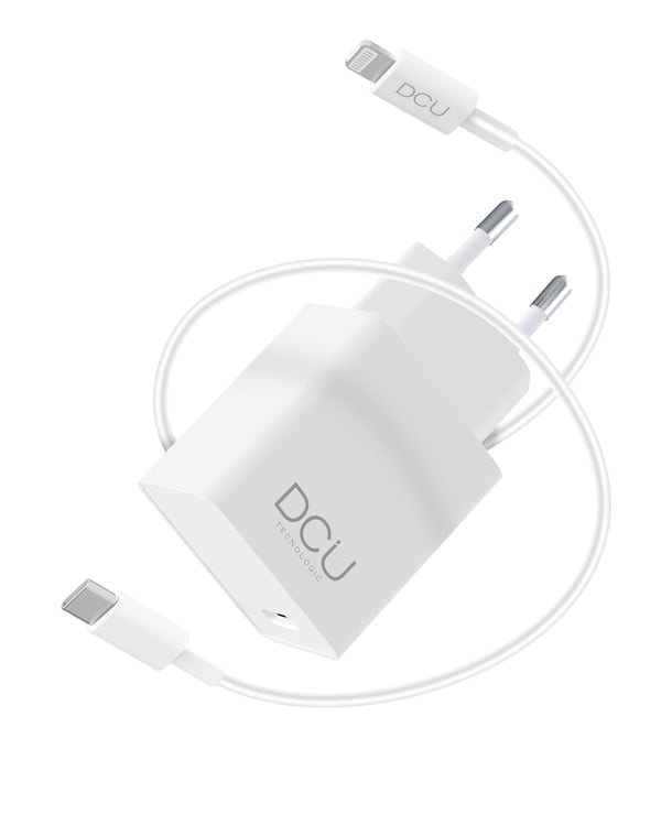Miniatyrbillede 1 af 3: DCU Advance Tecnologic 37350015 oplader til mobil enhed Universel Hvid USB Automatisk
