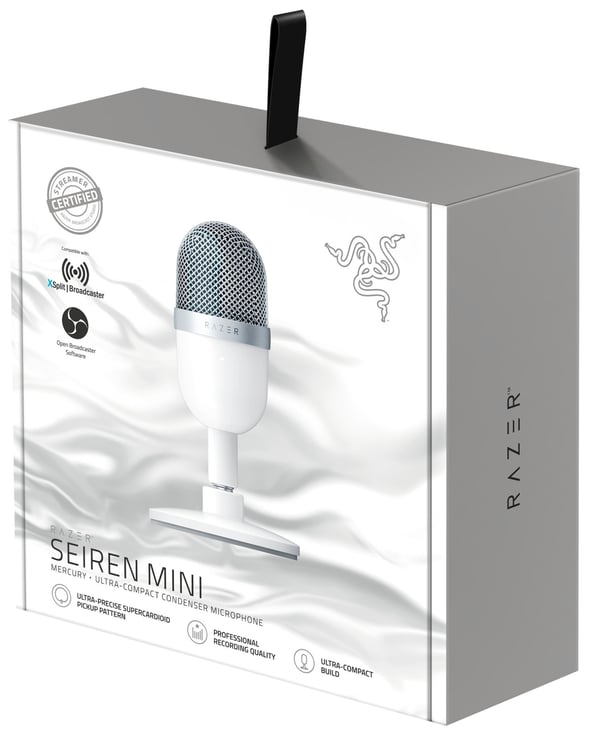 Miniatyrbild 5 av 5: Razer Seiren Mini Vit Bordsmikrofon