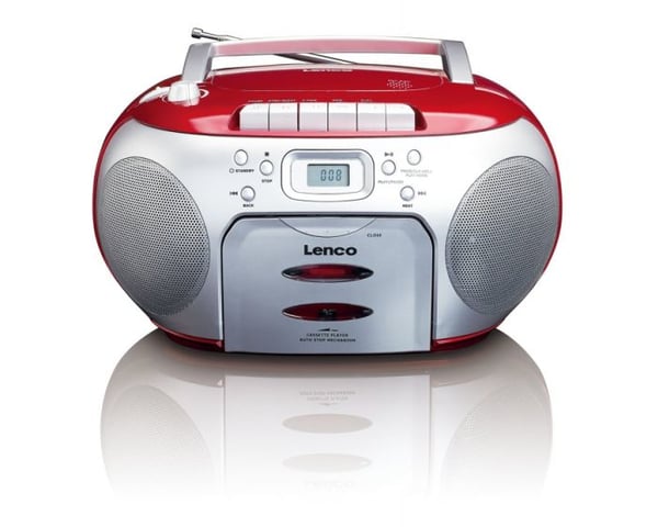 Lenco SCD-420 Svart, Röd Bärbar CD-spelare