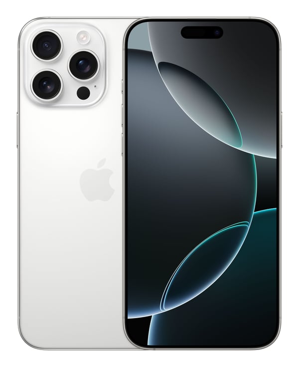 Miniatyrbillede 1 af 6: Apple iPhone 16 Pro Max 17,5 cm (6.9") Dual SIM iOS 18 5G USB Type-C 1 TB Titanium, Hvid