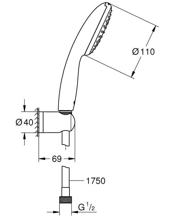 GROHE Vitalio Start 110 Kromi