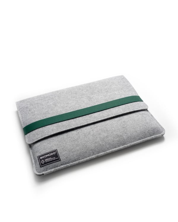 EKOMODO HR-014 laukku kannettavalle tietokoneelle 38,1 cm (15") Suojus Vihreä, Harmaa