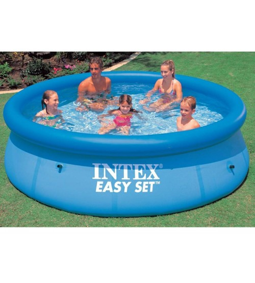 Pikkukuva 2 / 2: Intex 28120 maanpäällinen uima-allas Puhallettava uima-allas Pyöreä 3853 L Sininen