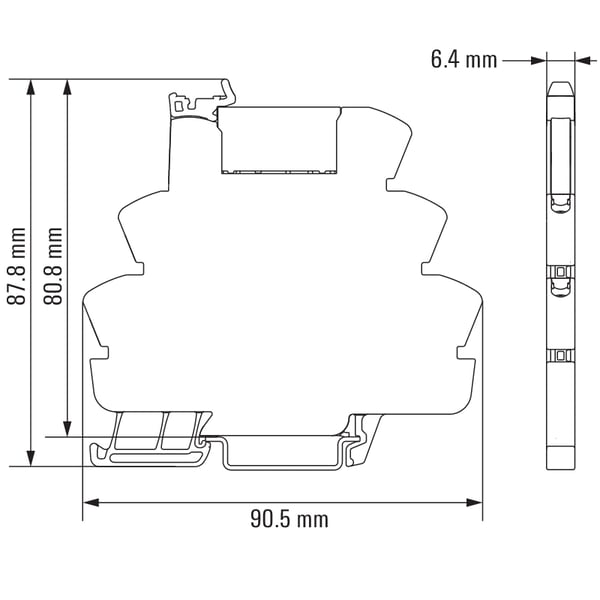Miniatyrbillede 2 af 2: Weidmüller 1122970000 strømrelæ Sort