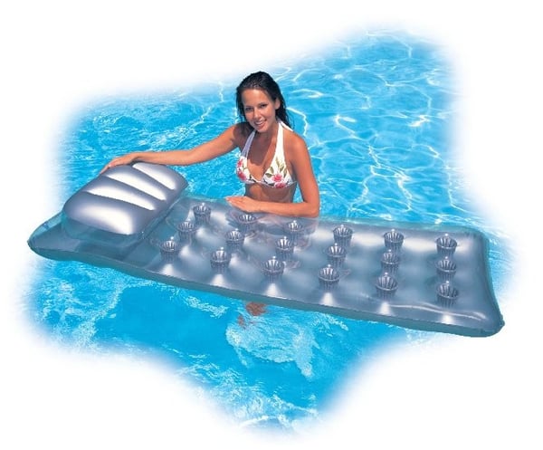 Intex 58894EU pool og strand flyder Grå Monokromatisk Vinyl Flydende madras