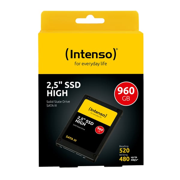 Miniatyrbillede 4 af 4: Intenso High 960 GB 2.5" Serial ATA III 3D NAND