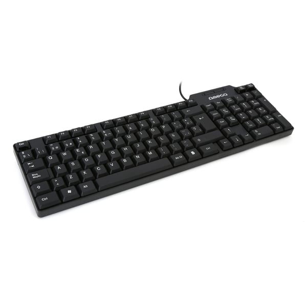 Omega OK05TES tastatur Universel USB QWERTY Spansk Sort