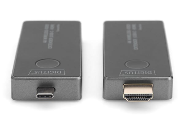 DIGITUS 4K Trådløs Video Extender, 30 m (USB-C - HDMI)