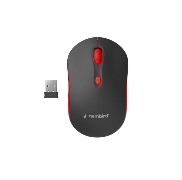 Miniatyrbillede 1 af 4: Gembird WIRELESS OPTICAL MOUSE MUSW-4B-03-R 1600DP - Maus mus Kontor Ambidextrous RF trådløst Optisk 1600 dpi