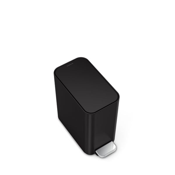 simplehuman CW2101 skraldespand 5 L Rektangulær Stål Sort