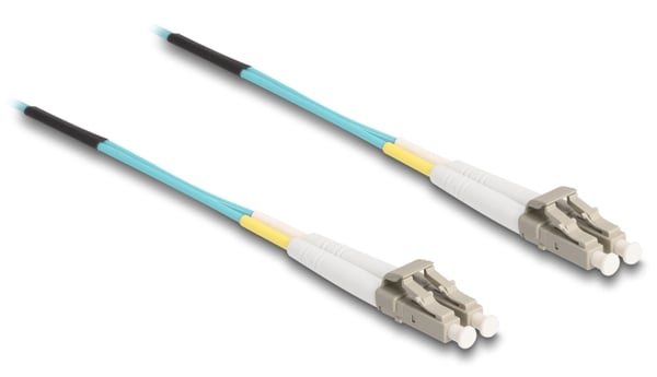 DeLOCK 80153 InfiniBand og fiberoptisk kabel 100 m 2x LC MMF Turkisfarve