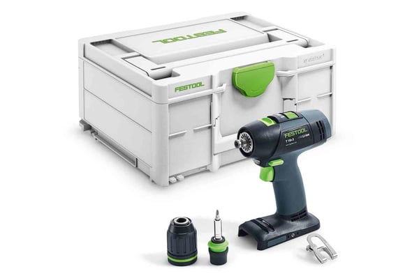 Miniatyrbillede 1 af 8: Festool Akku-Bohrschrauber T 18+3-Basic 1500 rpm Sort, Blå