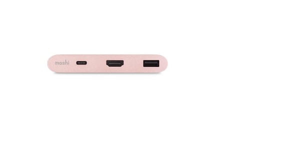 Moshi 99MO084207 kannettavien tietokoneiden telakka ja porttitoistin USB 3.2 Gen 1 (3.1 Gen 1) Type-C Pink gold
