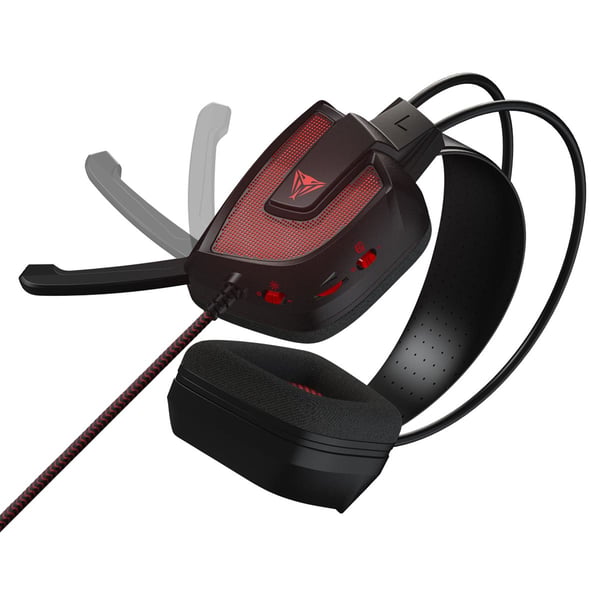 Patriot Memory Viper V360 Headset Ledningsført Spil Sort, Rød