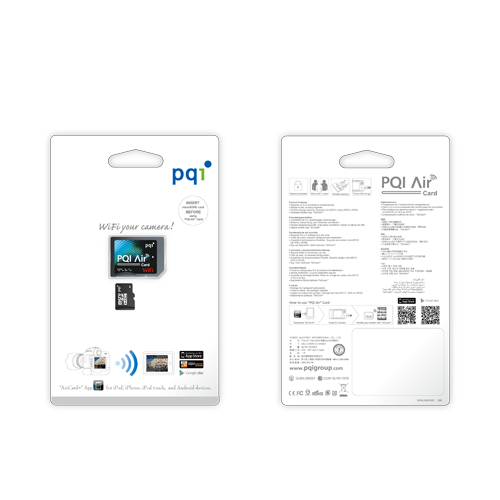 Miniatyrbillede 2 af 3: PQI Air Card + 4GB microSDHC