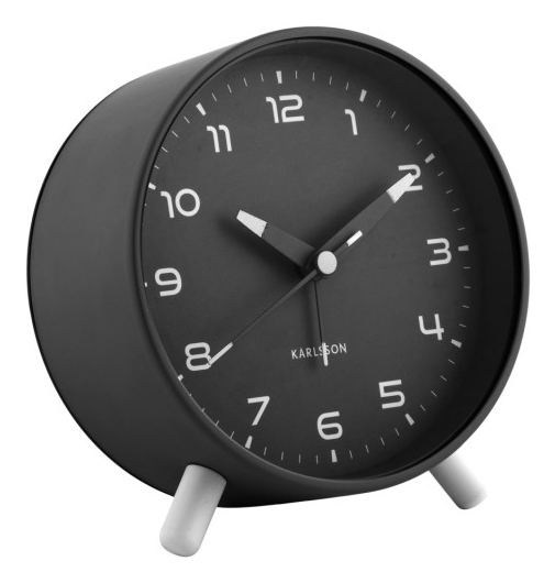 Karlsson KA6029BK vækkeur Quartz alarmur Sort