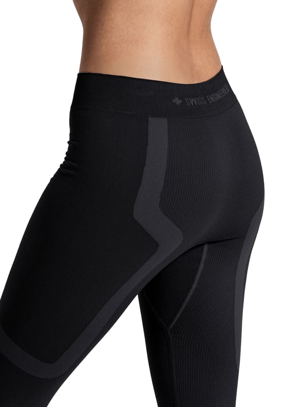 X-BIONIC X-Ential Long Tights WMN Hunstik Sort Polyamid, Elastin