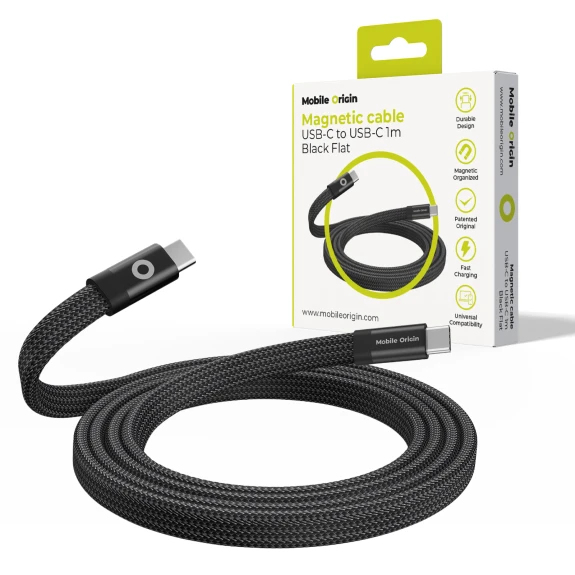 Mobile Origin MCF-USBC-1M-BLK USB-kabel USB 2.0 0,48 Gbit/sek. Sort
