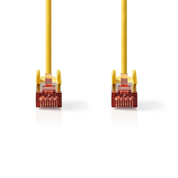 Nedis CCGL85221YE10 netværkskabel Rød, Gul 1 m Cat6 S/FTP (S-STP)