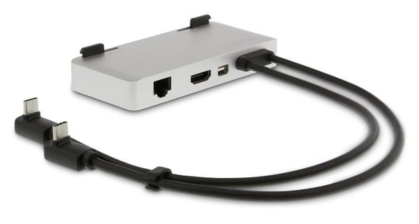 LMP 19095 kannettavien tietokoneiden telakka ja porttitoistin Langallinen USB 3.2 Gen 1 (3.1 Gen 1) Type-C Hopea