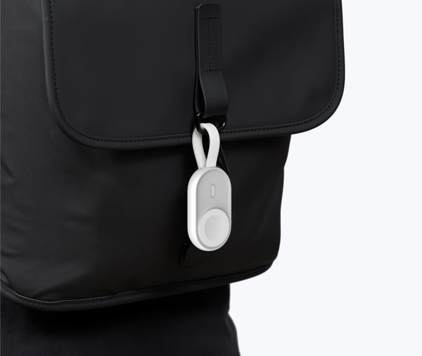 VEGER POMME powerbank Lithium polymer (LiPo) 1200 mAh Trådløs opladning Hvid