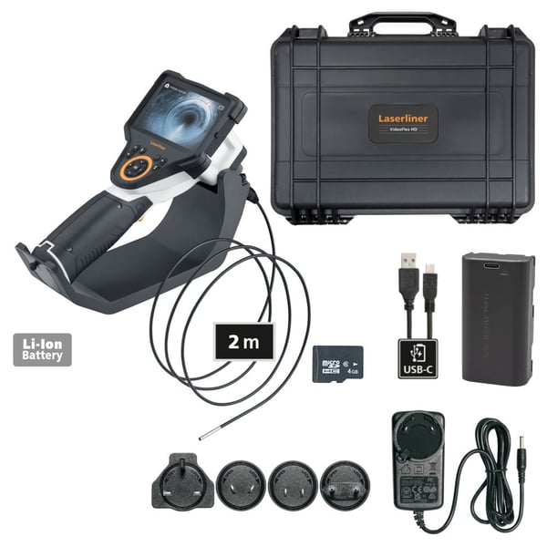 Laserliner VideoFlex HD Micro industriel inspektionskamera 3,9 mm Fleksibel overholdelsesprobe IP68