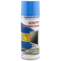 Esperanza ES119 laitteiston puhdistusväline LCD/TFT/Plasma Laitteiden puhdistusvaahto 400 ml