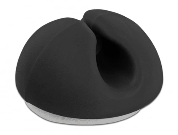 DeLOCK 18343 kabelorganisator Bord/Væg Kabelholder Sort 10 stk