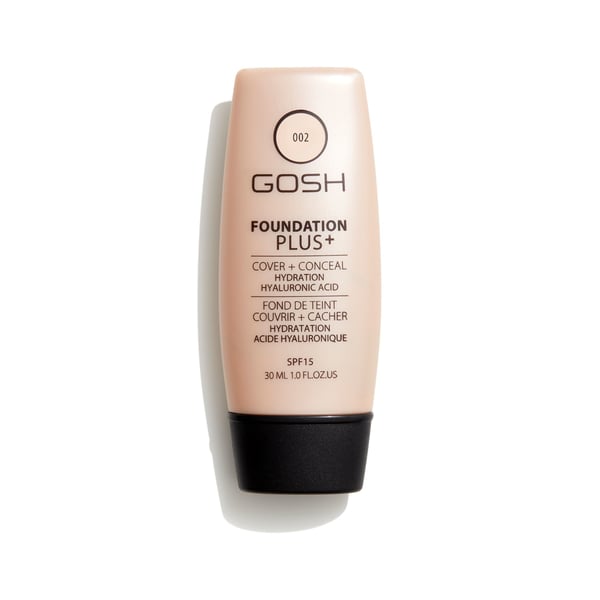 GOSH Foundation Plus+ 30 ml Rør Væske 002 Ivory