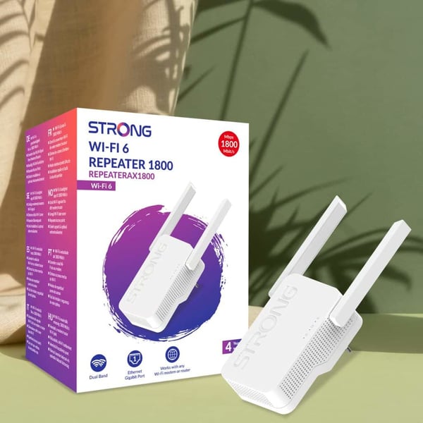 Strong AX1800 Netværksgentager 1800 Mbit/s Hvid