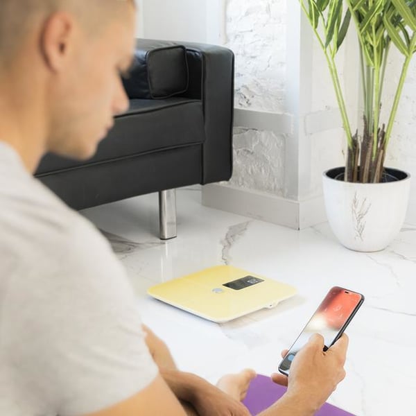 Cecotec Surface Precision 10400 Smart Healthy Vision Rektangel Gul Elektronisk personvåg