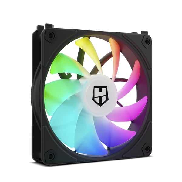NOX Hummer NXHUMMERELINKBK Computerkølesystem Computerkabinet Ventilator 12 cm Sort 1 stk
