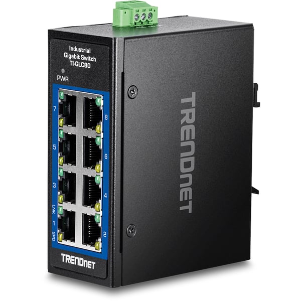 Miniatyrbillede 1 af 5: Trendnet TI-GLC80 netværksswitch Ikke administreret Gigabit Ethernet (10/100/1000) Sort