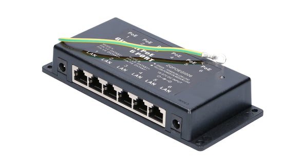 Extralink POE INJECTOR 6 PORT GIGABIT - 1 Gbps - 6-Port Gigabit Ethernet 48 V