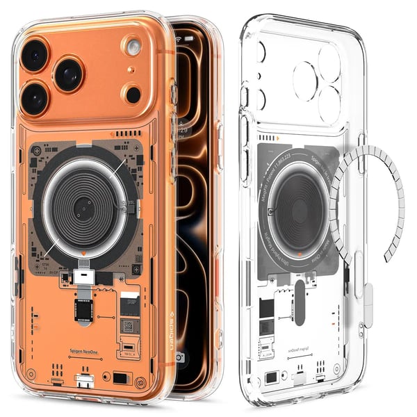 Spigen Ultra Hybrid (MagFit) Neo One matkapuhelimen suojakotelo 16 cm (6.3") Suojus Musta, Läpinäkyvä