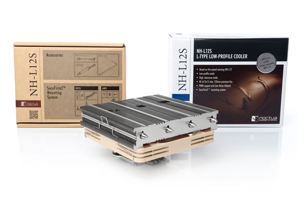 Noctua NH-L12S kylsystem för dator Processor Kylare 12 cm Beige, Nickel