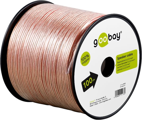 Miniatyrbillede 7 af 7: Goobay 15133 lydkabel 100 m Transparent