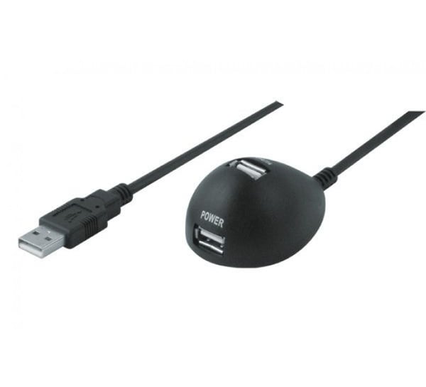 Tecline 17000161 USB-kablar USB 2.0 1,5 m USB A 2 x USB A Svart
