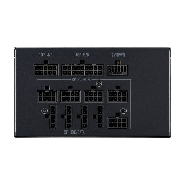 Miniatyrbillede 7 af 11: Cooler Master MWE Gold 1250 - V2 ATX 3.0 enhed til strømforsyning 1250 W 24-pin ATX Sort