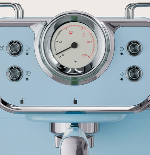 EVVO Intensa Retro Halvautomatisk Espressomaskin 1,5 l