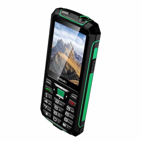 Evolveo StrongPhone SPW4RD 7,11 cm (2.8") 170 g Svart, Grön